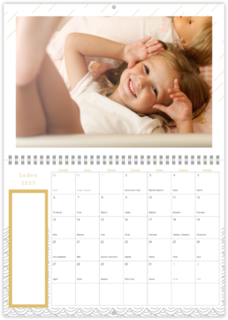 Nástěnný plánovací fotokalendář - Minimal
