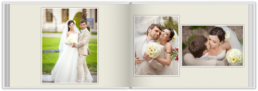 Fotokniha na šířku s pevnou vazbou a kvalitním papírem - Svatební 1