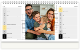 Stolní fotokalendář s vlastními jmény - Jemná jednoduchost