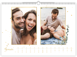 Fotokalendár exkluzív nástenný mesačný na šírku - Hexagon