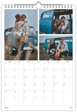 Fotokalendář nástěnný měsíční poznámkový - Tabulka