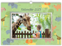 Fotokalendár nástenný mesačný na šírku - Zoo