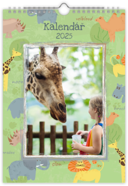 Fotokalendář nástěnný měsíční na výšku z vlastních fotek - Zoo