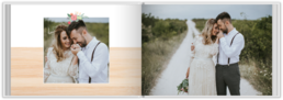 Fotokniha na šírku s pevnou väzbou a kvalitným papierom - Boho svadba