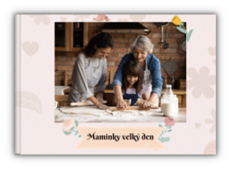Fotokniha na šírku s pevnou väzbou a kvalitným papierom - Deň matiek