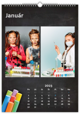 Fotokalendar exkluzív na výšku - Školská tabuľa