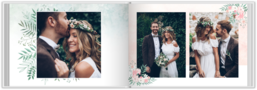 Fotokniha na šířku s pevnou vazbou a kvalitním papírem - Elegantní svatba