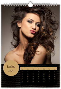 Fotokalendář nástěnný měsíční na výšku z vlastních fotek - Elegance