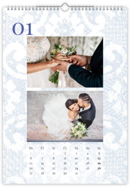 Fotokalendar exkluzív na výšku - Svadba