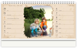 Stolní fotokalendář s vlastními jmény - Štruktúra