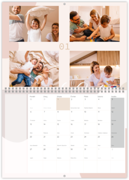 Nástenný plánovací fotokalendar - Abstrakcie