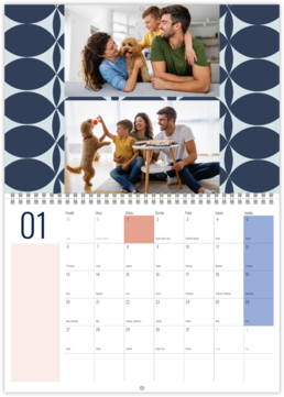 Nástěnný plánovací fotokalendář - Pattern