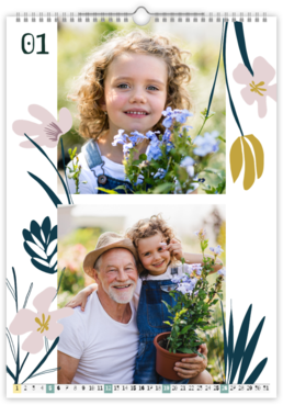 Fotokalendar exkluzív na výšku - Flowers