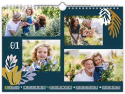 Fotokalendář nástěnný měsíční na šířku - Flowers