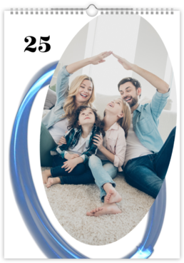 Fotokalendar exkluzív na výšku - Blue Elements