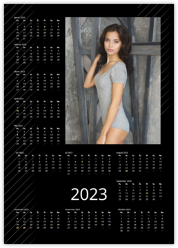 ročný fotokalendár ako plagát - Minimal
