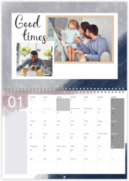 Nástenný plánovací fotokalendar - Pastel