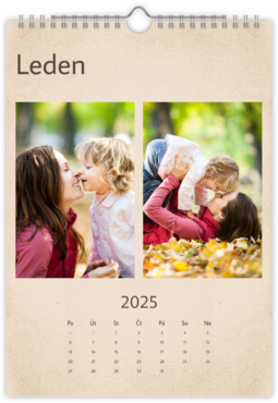 Fotokalendář nástěnný měsíční na výšku z vlastních fotek - Podzim