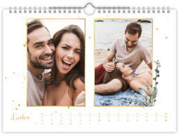 Fotokalendář nástěnný měsíční na šířku - Hexagon