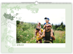 Fotokalendár exkluzív nástenný mesačný na šírku - Herbal