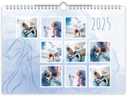 Fotokalendář nástěnný měsíční na šířku - Andělský
