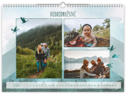 Fotokalendář exklusiv nástěnný měsíční na šířku - Hory