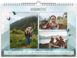 Fotokalendár nástenný mesačný na šírku - Hory