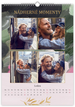 Fotokalendar exkluzív na výšku - Green paint
