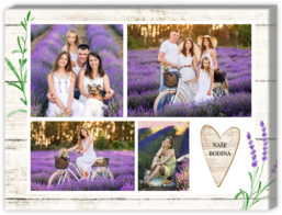 Fotoobraz na šířku s vlastní fotografií - Lavender
