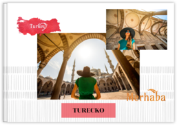 Fotokniha na šírku s pevnou väzbou a kvalitným papierom - Turecko
