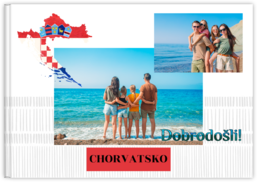 Fotokniha na šírku s pevnou väzbou a kvalitným papierom - Chorvátsko
