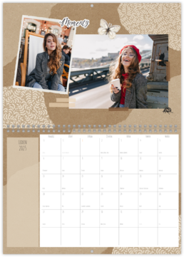 Nástenný plánovací fotokalendar - Scrapbook