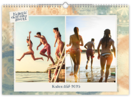Fotokalendář nástěnný měsíční na šířku - Letní krajka
