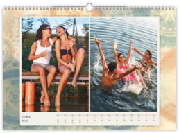 Fotokalendář nástěnný měsíční na šířku - Letní krajka