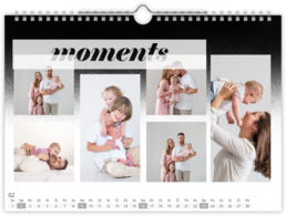 Fotokalendář nástěnný měsíční na šířku - Štítky