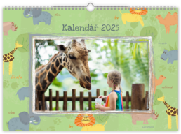 Fotokalendář exklusiv nástěnný měsíční na šířku - Zoo