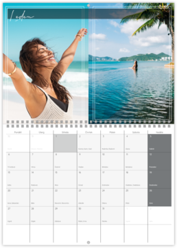 Nástenný plánovací fotokalendar - Holiday