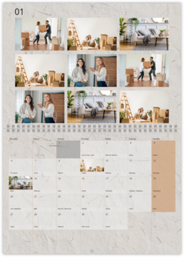 Nástenný plánovací fotokalendar - Home
