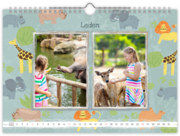 Fotokalendár nástenný mesačný na šírku - Zoo