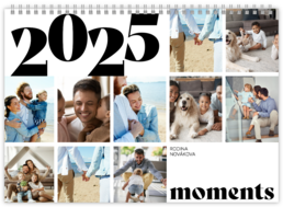 Nástenný plánovací fotokalendar - Typography 