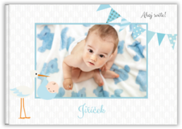 Fotokniha na šírku s pevnou väzbou a kvalitným papierom - Baby boy