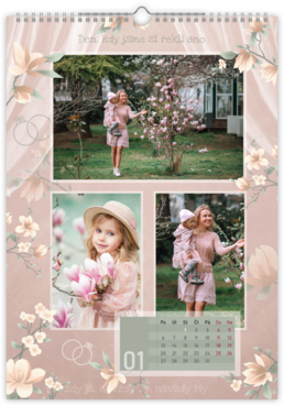 Fotokalendar exkluzív na výšku - Magnolia