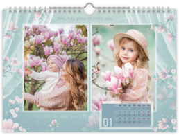 Fotokalendár nástenný mesačný na šírku - Magnolia