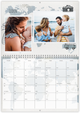 Nástenný plánovací fotokalendar - Travel