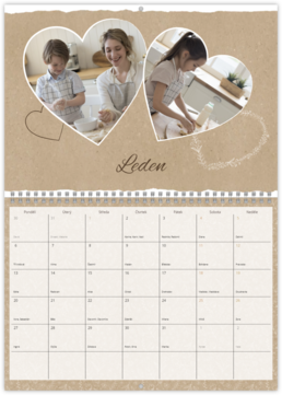 Nástenný plánovací fotokalendar - Craft lover