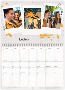 Nástenný plánovací fotokalendar - Instax street