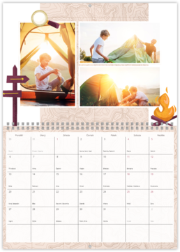 Nástenný plánovací fotokalendar - Vrstevnice