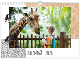 Fotokalendár exkluzív nástenný mesačný na šírku - Zoo