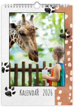 Fotokalendar nástenný mesačný na výšku z fotiek - Zoo