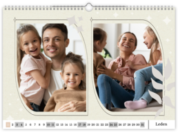 Fotokalendár exkluzív nástenný mesačný na šírku - Family portrait